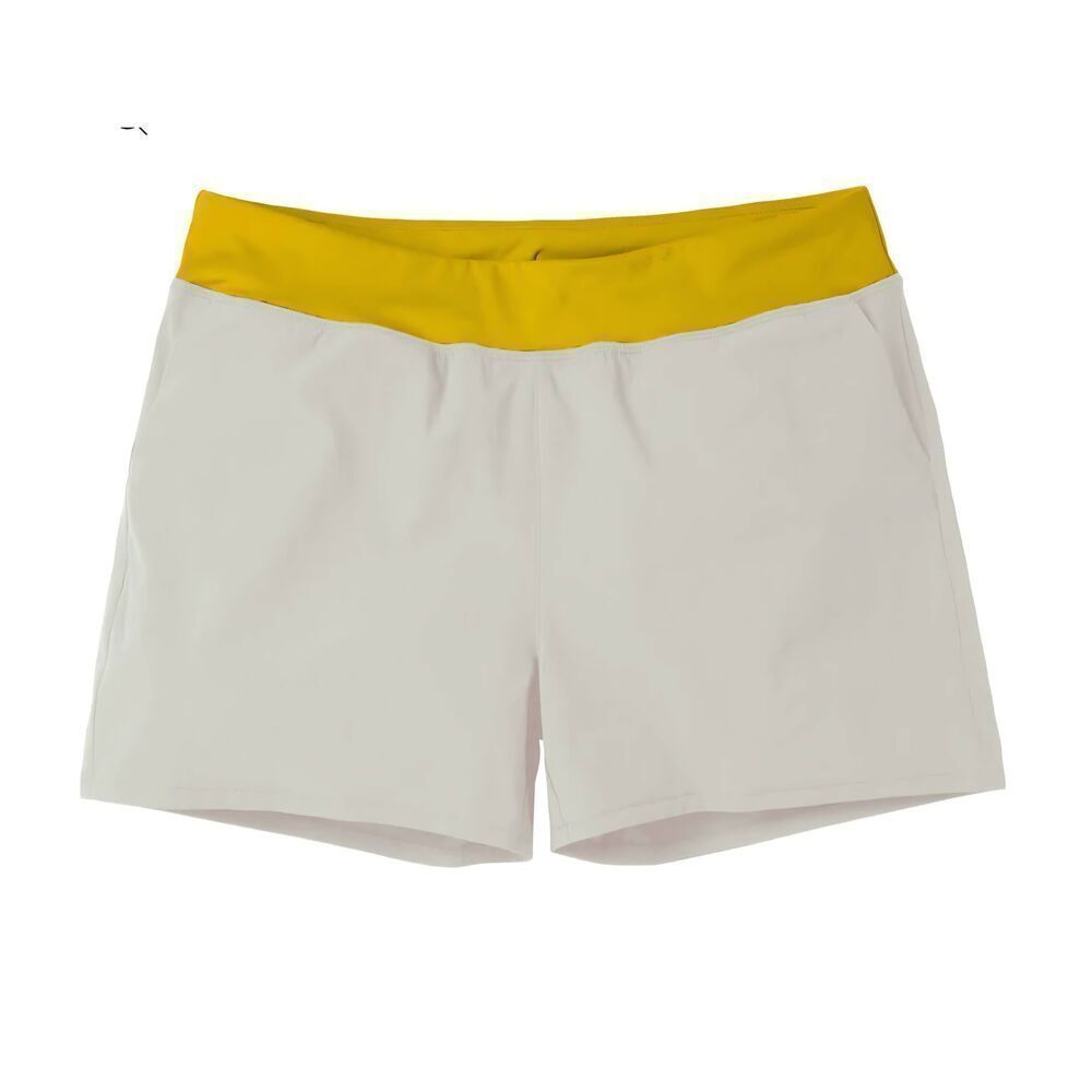Cotopaxi Women's Vamos Hybrid Short in cream/yellow sz Small